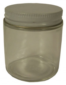 Glass Bottles with Caps (Wide Mouth)