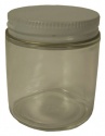 Glass Bottles with Caps (Wide Mouth)