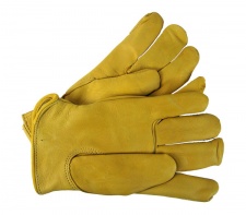 Men's Deerskin Full Grain Leather Insulated Gloves
