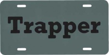 Trapper License Plate