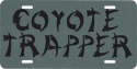 Coyote Trapper License Plate
