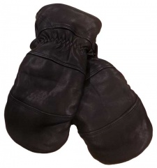 Men's Deerskin Full Grain Leather Insulated Mitts